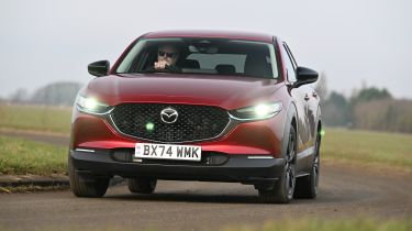 Mazda CX-30 front cornering