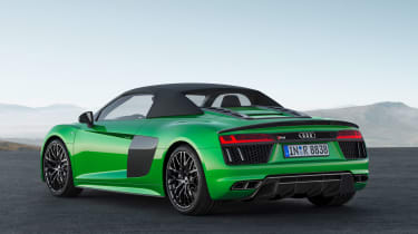 Its folding soft top roof can raise and lower in 20 seconds, at speeds below 31mph