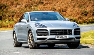 Porsche Cayenne Coupe SUV - front cornering view