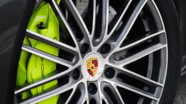 Powerful carbon-ceramic brakes come as standard