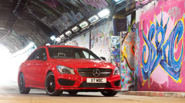The Mercedes CLA is a stylish &#039;four-door coupe&#039; based on the A-Class hatchback