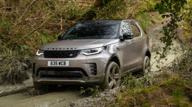 Land Rover Discovery SUV front off-roading