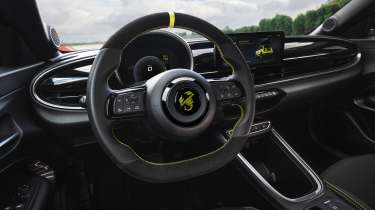 Abarth 600e steering wheel