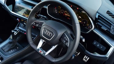 Audi Q3 SUV steering wheel