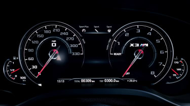 BMW X3 M Competition SUV instruments