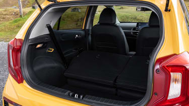 Kia Picanto hatchback boot seats folded