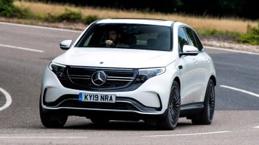 Mercedes EQC SUV front action