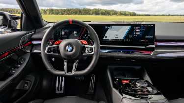 BMW M5 saloon interior