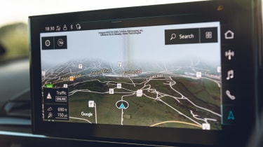 Audi S4 Avant estate infotainment display