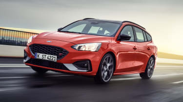 2019 Ford Focus ST estate - front driving 