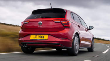 Volkswagen Polo GTI facelift driving - rear view