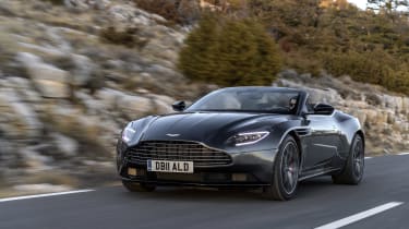 While the DB11 Coupe can have a V12, the Volante is V8 only.... but that&#039;s no bad thing