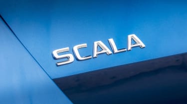 Skoda Scala hatchback badge