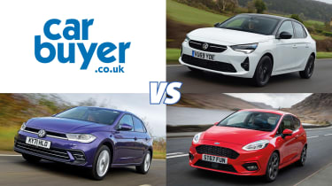 VW Polo vs Ford Fiesta vs Vauxhall Corsa