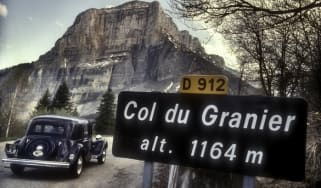 Citroen 15 Six 1950 on the Col du Granier France (1992)