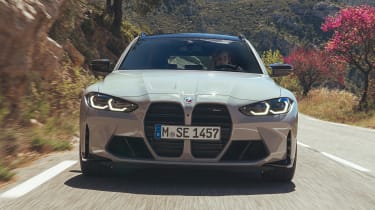 BMW M3 Touring driving - front end