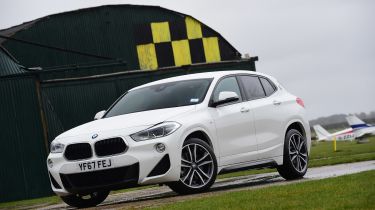 BMW X2 SUV front 3/4 static