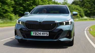 BMW i5 Touring head on