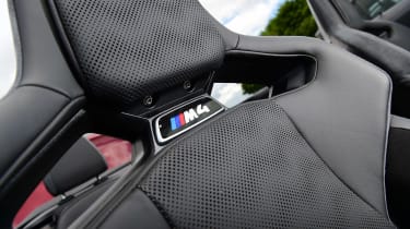 2022 BMW M4 Convertible seat detail