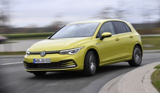 2020 Volkswagen Golf - front 3/4 dynamic cornering view