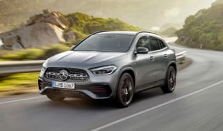 Mercedes GLA driving