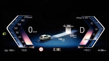 BMW iX2  digital gauge cluster