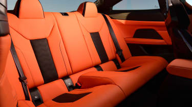 BMW M4 Coupe rear seats