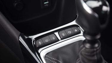 2021 Vauxhall Crossland SUV - centre console controls