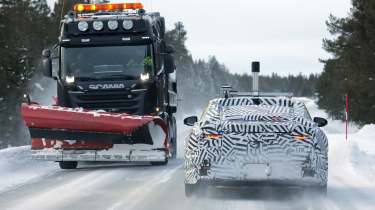 Jaguar Type 00 spy shot rear