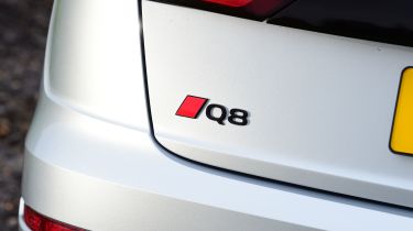 Audi Q8 facelift rear badging