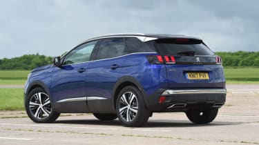 Used Peugeot 3008 review: 2017-Present (mk2) - rear 3/4 driving