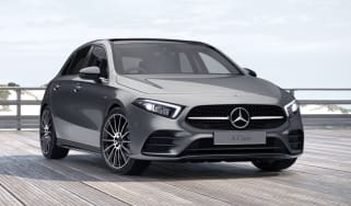 2020 Mercedes A-Class Exclusive Edition and Exclusive Edition Plus - front 3/4 static