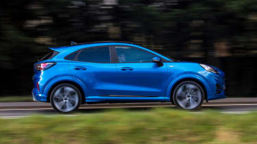 Ford Puma driving - side view