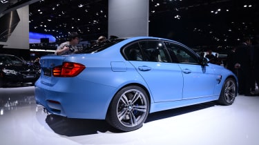 BMW M3 saloon 2014 side profile