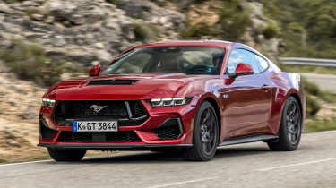 Ford Mustang driving