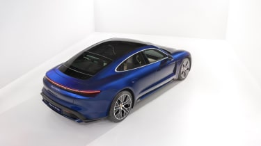 2020 Porsche Taycan - rear 3/4 angled view