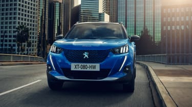 New Peugeot e-2008 - front view driving 