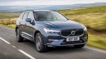 Volvo XC60 SUV front 3/4 tracking