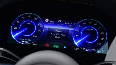 Mercedes EQE SUV instrument display