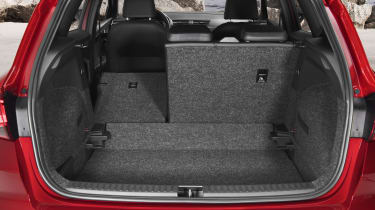 When the rear seat is folded flat, bootspace expands to 823 litres.
