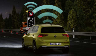 VW Golf traffic sign recognition