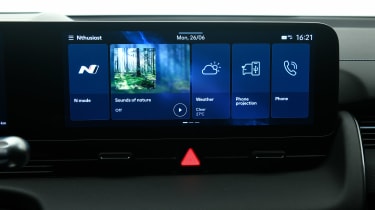 Hyundai Ioniq 5 N Carbuyer drive infotainment