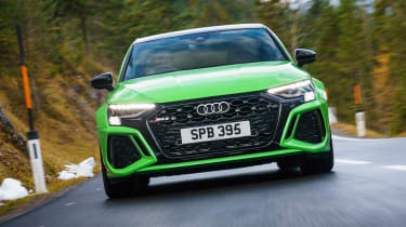 Audi RS 3 Sportback Launch Edition driving - front
