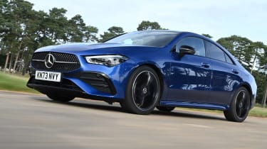 Mercedes CLA front 3/4 driving