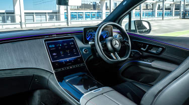 Mercedes EQS SUV interior dashboard