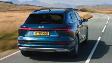Audi e-tron SUV rear tracking