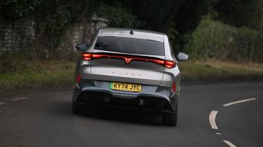 Cupra Tavascan rear cornering