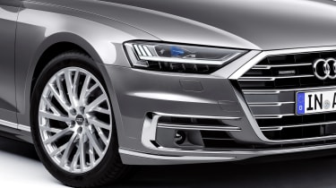 The Audi A8 is also able to read the road ahead, to pre-warn the suspension of bumps approaching