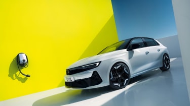 2023 Astra GSe hatchback and charger