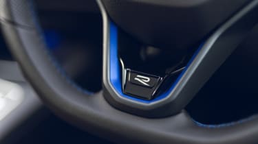 Volkswagen Golf R steering wheel badge